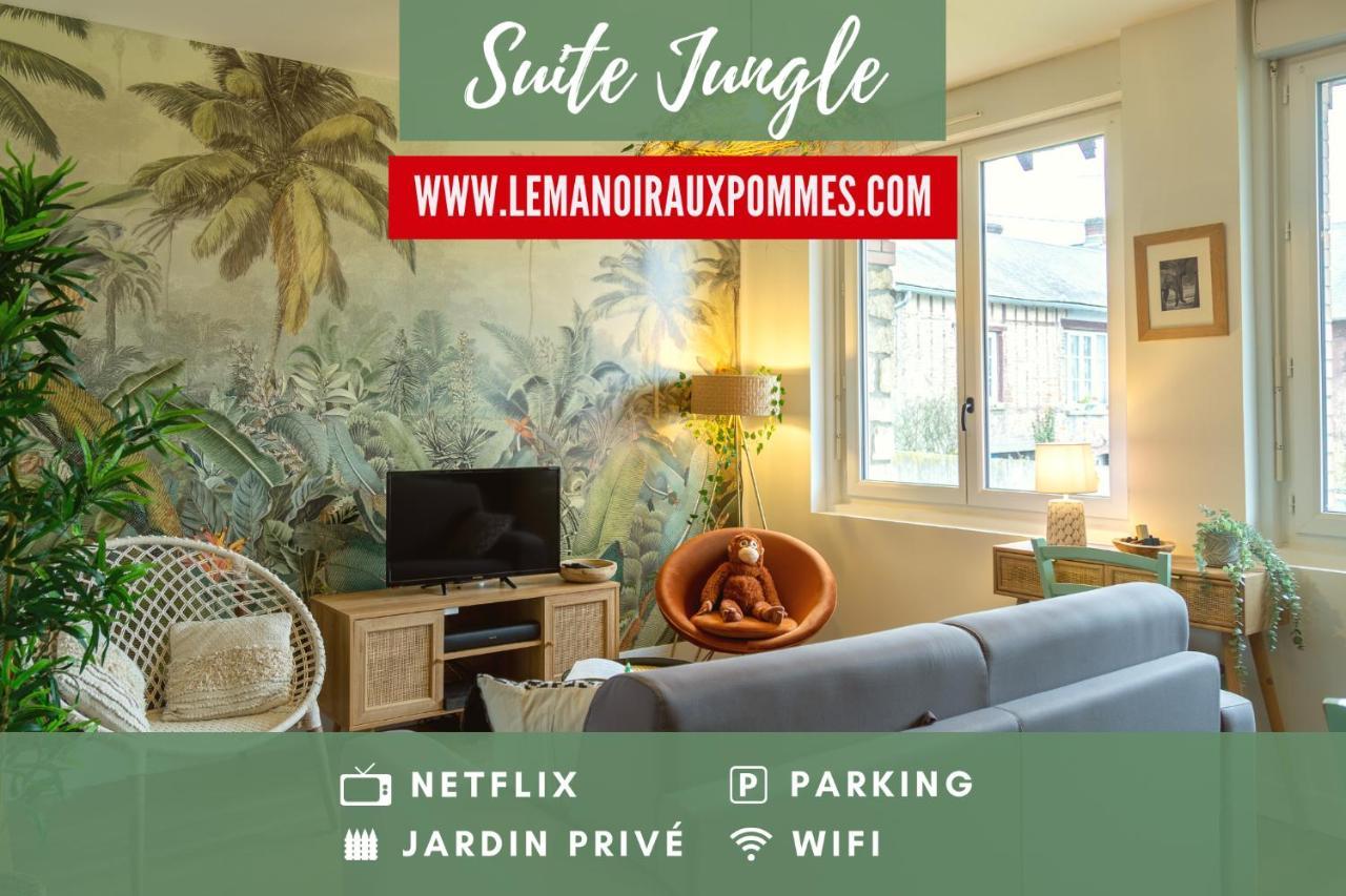 Suite Jungle - Jardin, Netflix Et Parking - Le Manoir Aux Pommes Orbec Екстериор снимка