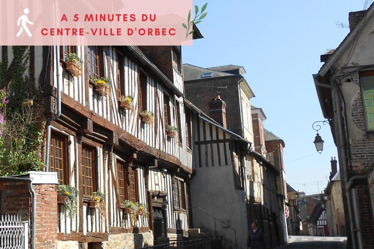 Suite Jungle - Jardin, Netflix Et Parking - Le Manoir Aux Pommes Orbec Екстериор снимка